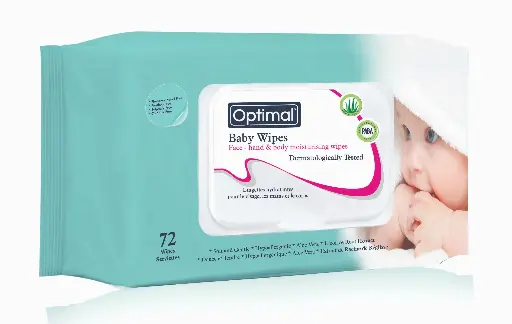 [05010306] Baby Wipes With Plastic Lid Organic