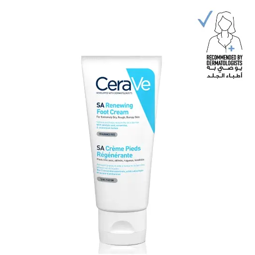 [01050855] Cerave SA Renewing Foot Cream for Dry, Rough, and Cracked feet with Hyaluronic Acid 88Ml
