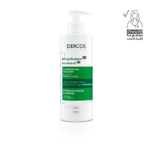 [03010208] Vichy Dercos Anti Dandruff Shampoo for Normal to Oily hair 200ml