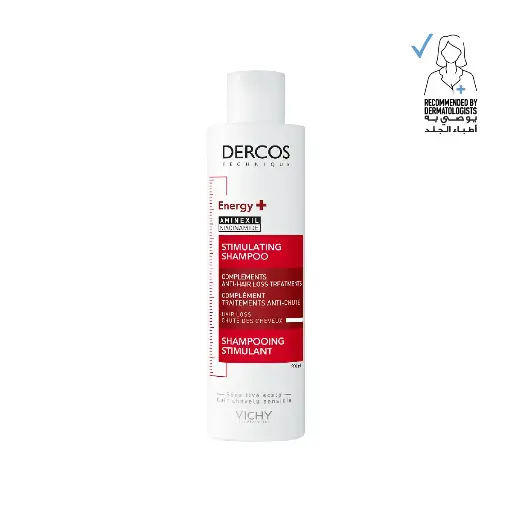 Vichy Dercos Energy + Stimulating and Anti Hair Loss Shampoo with Aminexil 