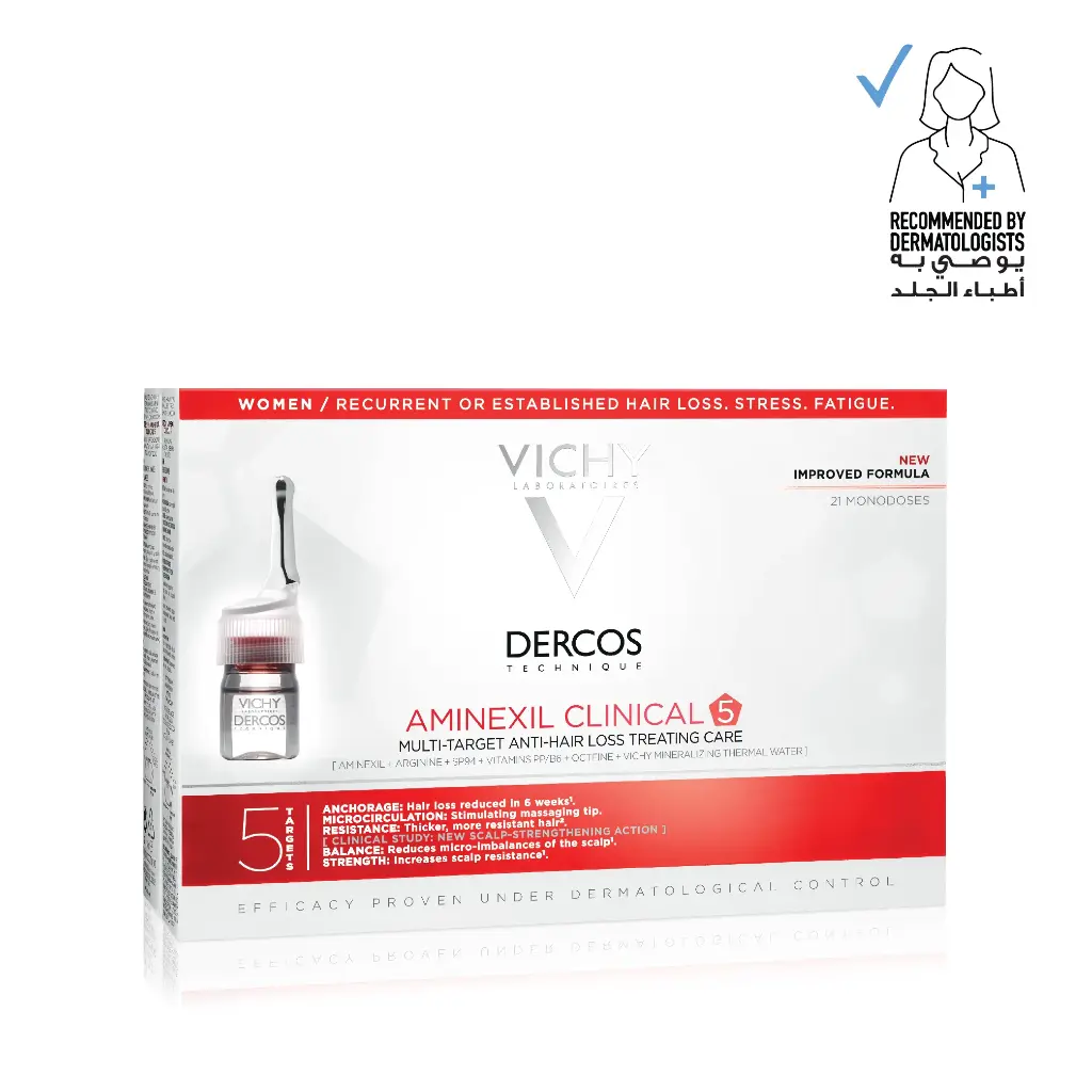 Dercos Aminexil Clinical 5 Anti-Hair Fall Treatment Doses 6 ml