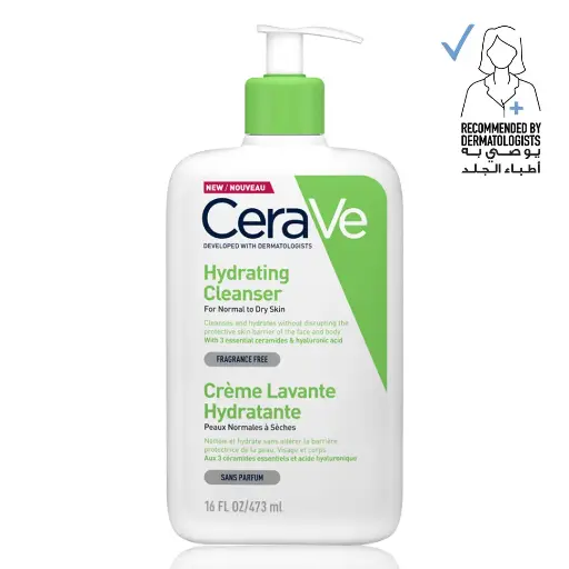 Cerave Hydrating Cleanser for Normal to Dry Skin with Hyaluronic Acid 