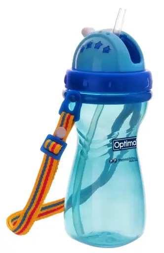Silicone Straw Bottle 400ML