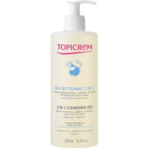 [05010132] TOPICREM BABY 2 IN 1 CLEANSING GEL 500ML