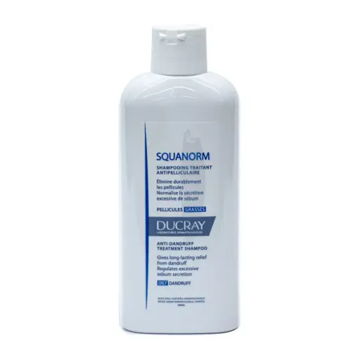 [03010210] DUCRAY SQUANORM SHAMPOING PELLICULES GRASSES 200 ML