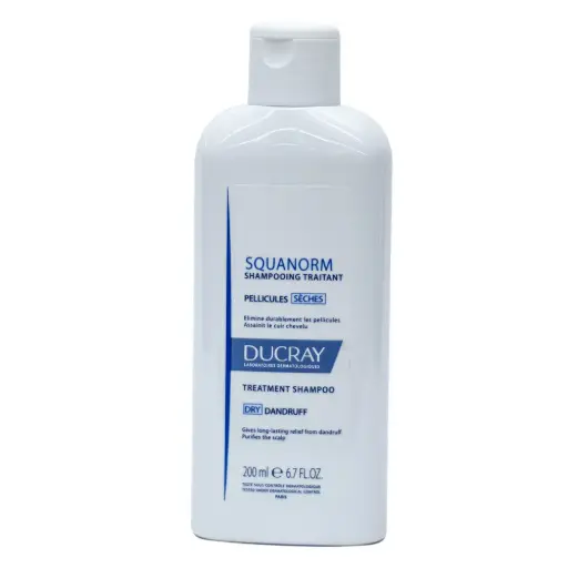 [03010211] DUCRAY SQUANORM SHAMPOING PELLICULES SECHES 200 ML