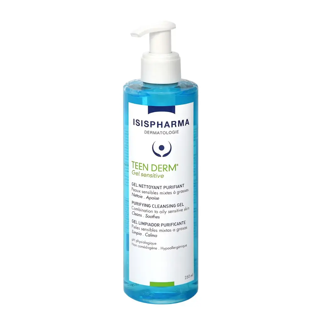 [01040184] TEEN DERM GEL NETTOYANT SENSITIVE SKIN 250ML
