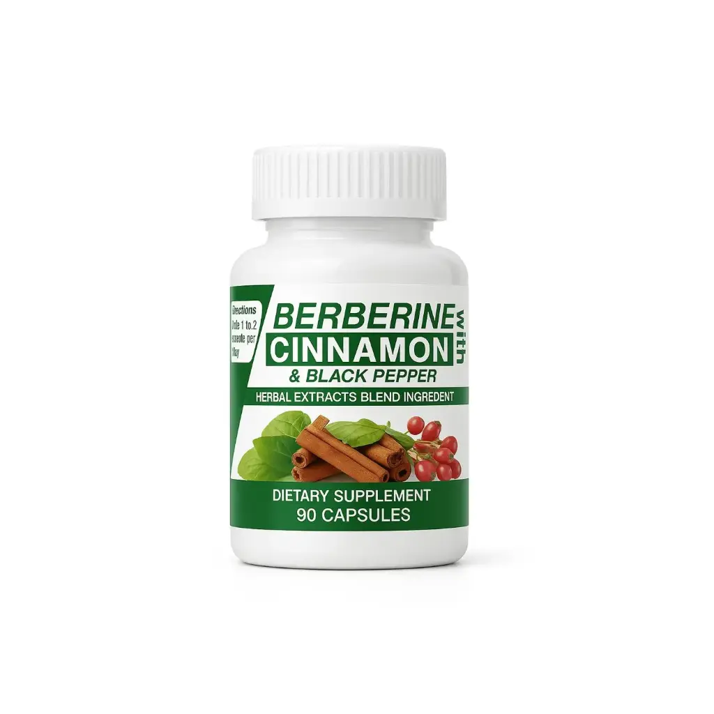 [100101] Berberine with Cinnamon & Black Pepper 90 Capsules