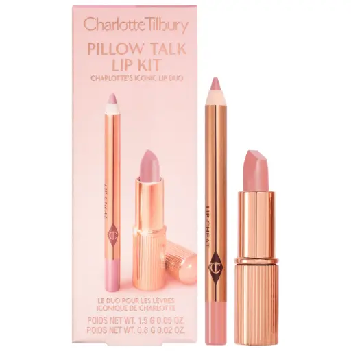 [08171400] Mini Pillow Talk Lipstick & Liner Set pink nude Satin