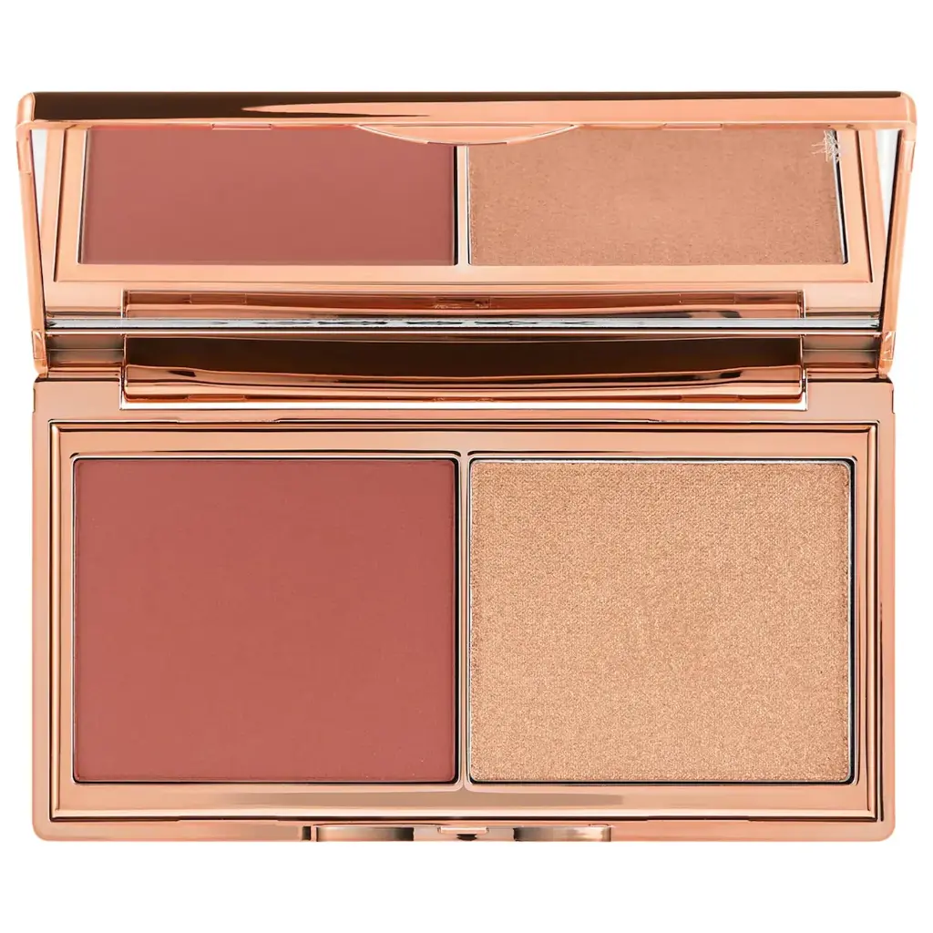 [08171800] Mini Hollywood Blush & Glow Palette Tan Deep
