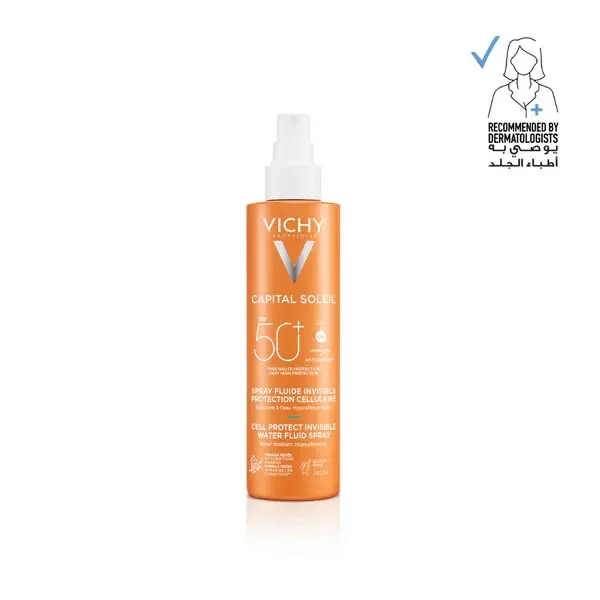 [010101172] Capital Soleil Invisible Fluid Sunscreen Spray SPF50+ For Face And Body 200ml