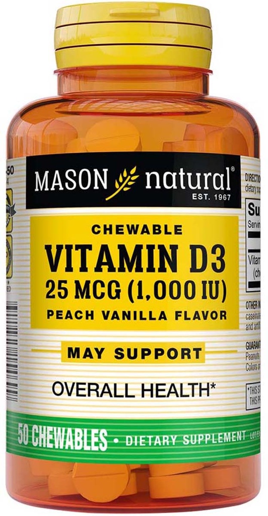 [IN093779] Vitamin D3 1,000 IU Chewable