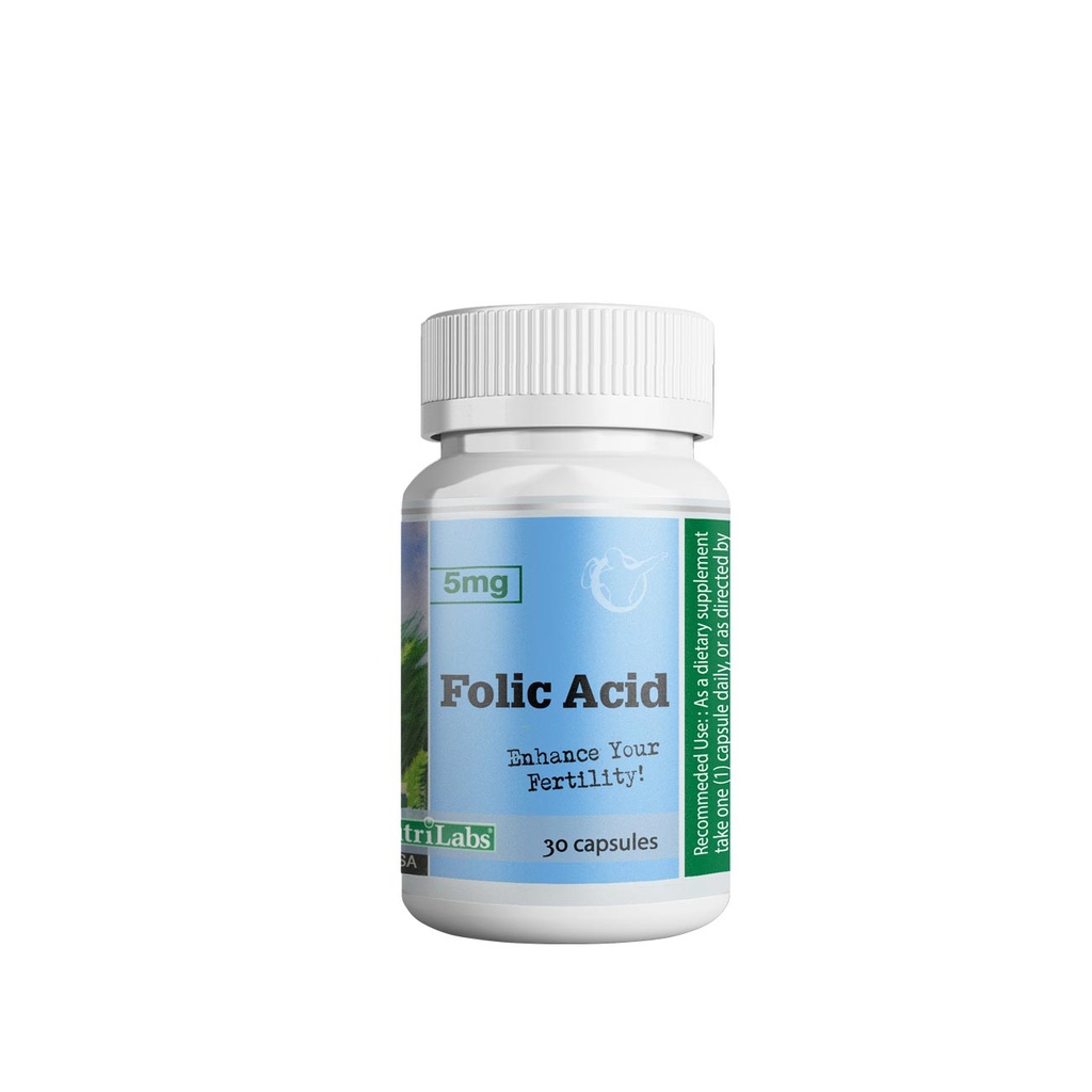 [IN015686] Folic Acid 5mg 30 Cap