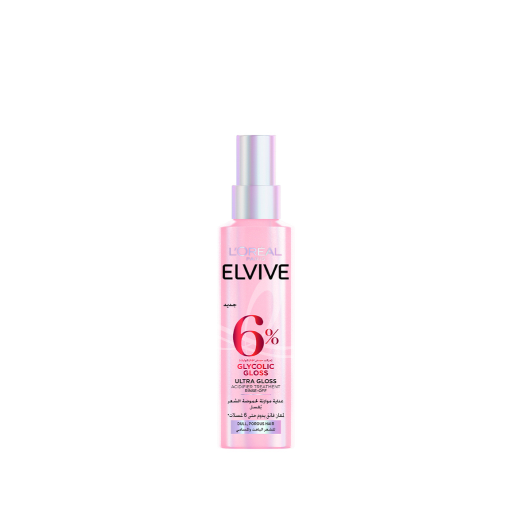 [AB005700] L’Oréal Paris Elvive Glycolic Gloss 5-minute Lamination Rinse-Off, At-home glossing Acidifier treatment, 6% [Gloss Complex] with Glycolic Acid, For Dull Hair, 200ml