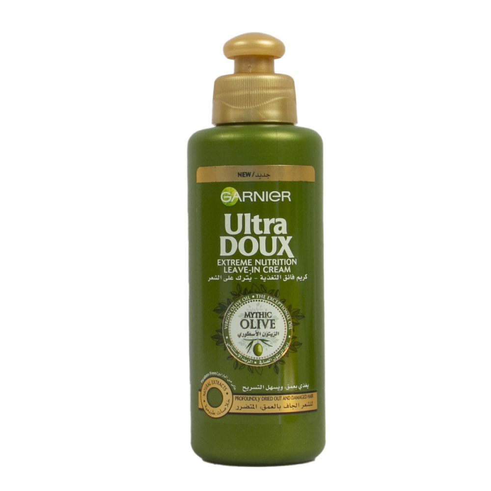 [34177057128586] Garnier Ultra Doux Mythic Olive Extreme Nourishing Leave In Hair Cream - 200ml
