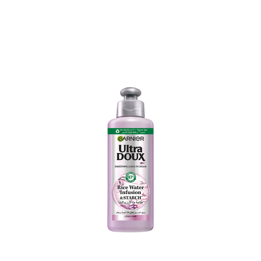 [R0665100] Garnier Ultra Doux Rice Water Infusion & Starch Leave In Cream For Long Hair