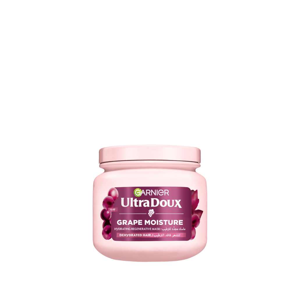 [C7206500] Garnier Ultra Doux Grape Moisture Deep Regenerative Mask for Dehydrated Hair With Hydrating Grape Water + Antioxidant Grapeseed Oil